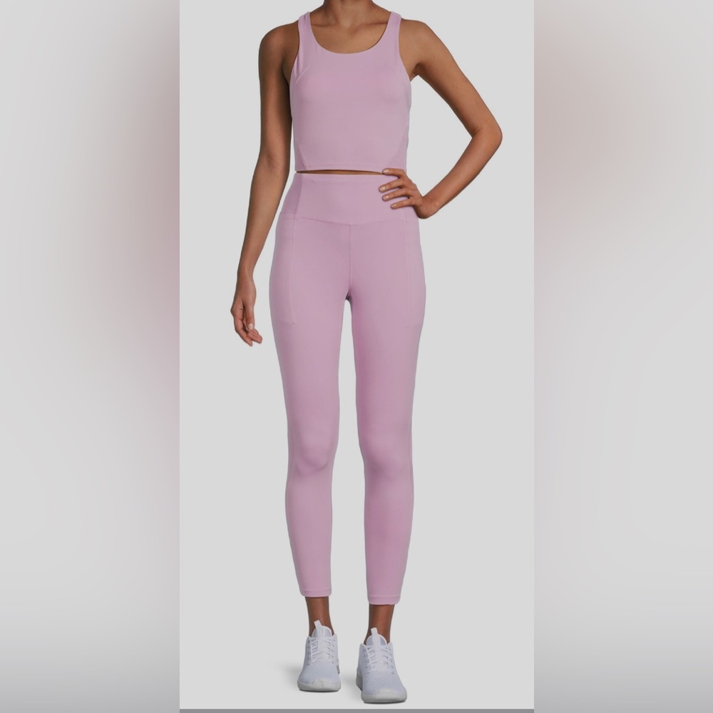 Avia Women's Performance Leggings size xxl (20) color Misty Mauve